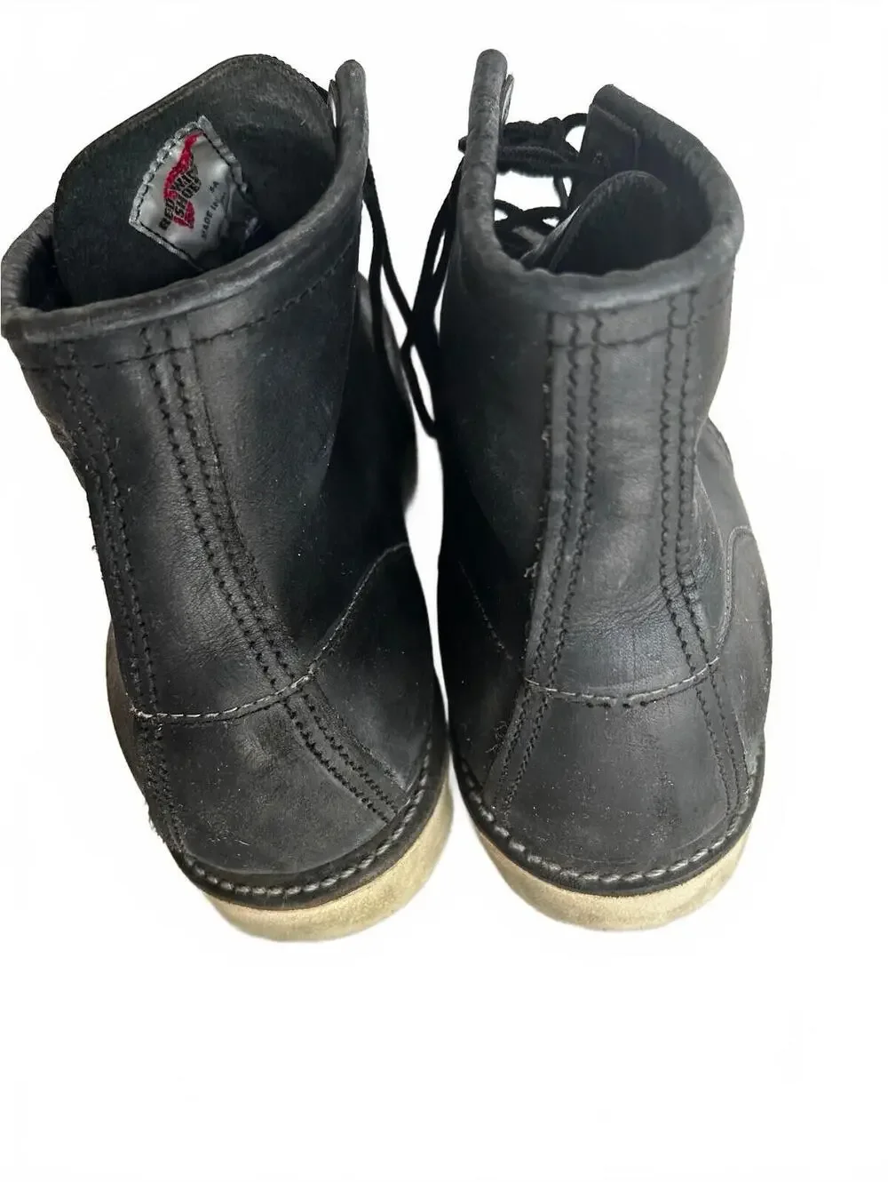 Red Wing 9075 Classic Moc Toe Black Boots Men 11.5 USA